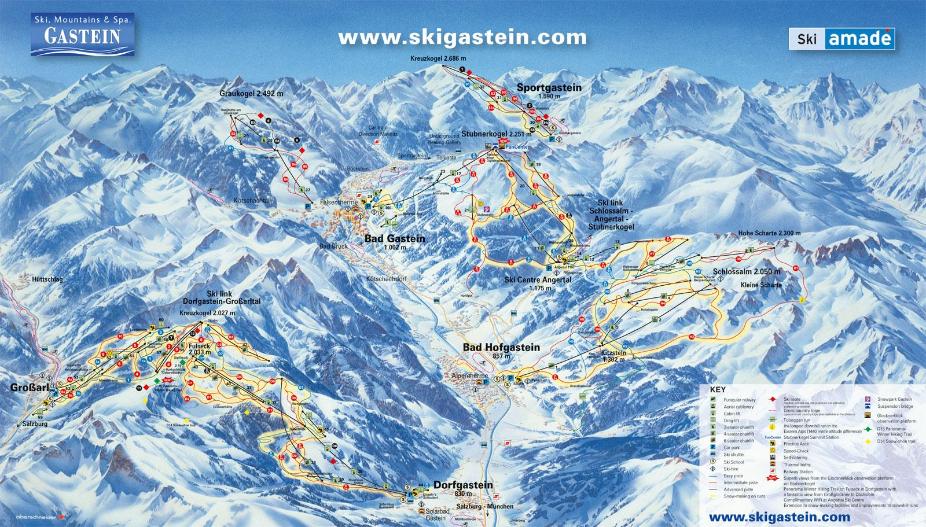 Gastein Trail Map