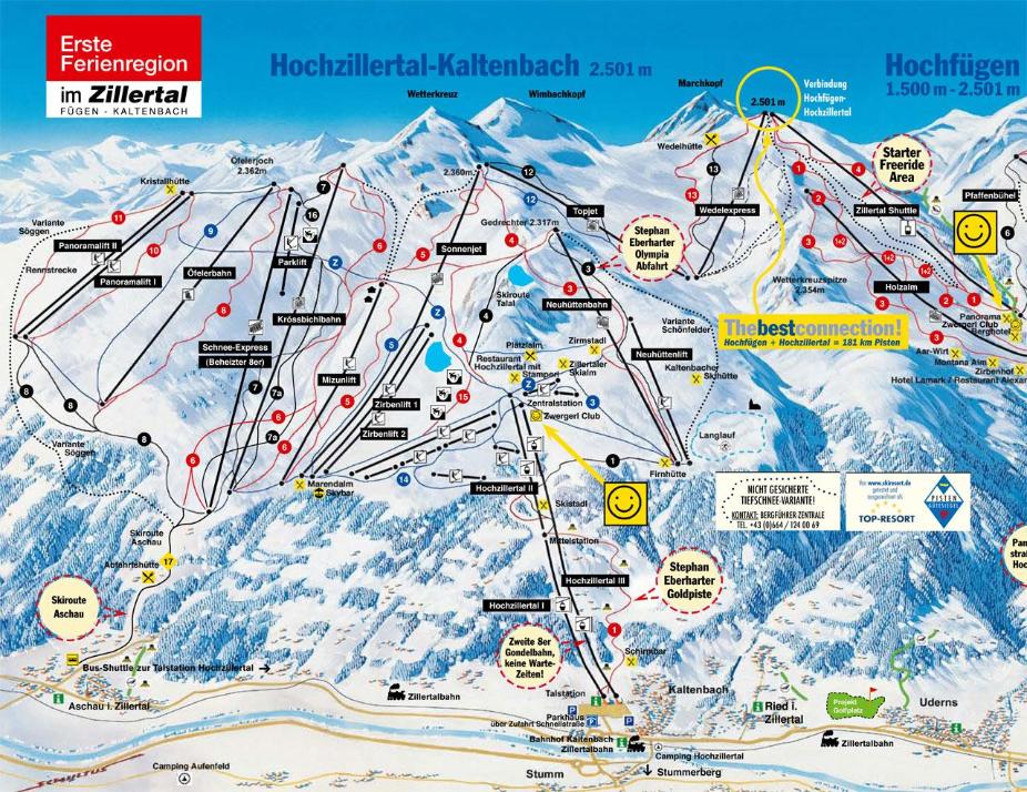 Kaltenbach Trail Map