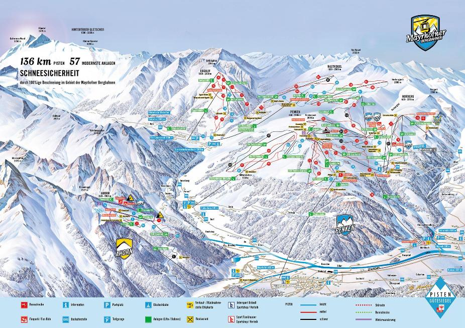 Mayrhofen Trail Map