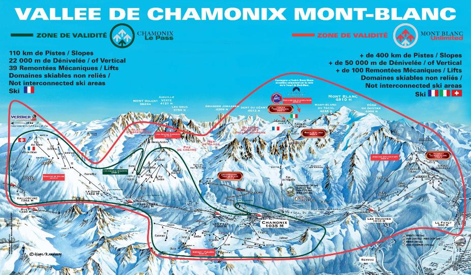 Chamonix Piste Map