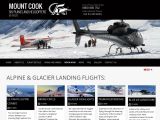 Screenshot of Mt Cook Ski Planes and Helicopters