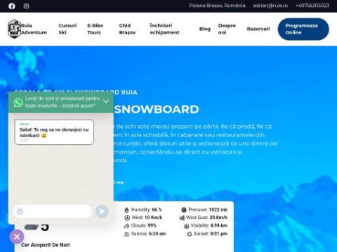 Școală de Ski și Snowboard Poiana Brașov | Ruia Adventure