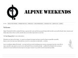 Screenshot of Alpine Weekends