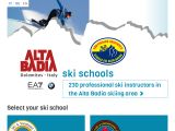 Screenshot of Alta Badia Ski Schools