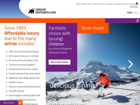 cateredskichalets.com