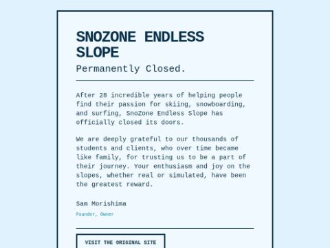 SnoZone Endless Slope