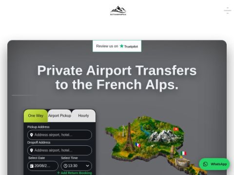 Private Airport Transfers to the French Alps | Go Transfer Peak