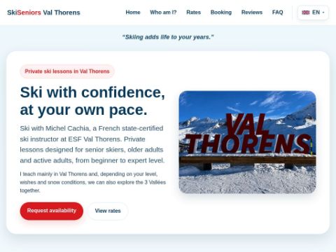 Private Ski Lessons in Val Thorens – Michel