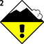 Avalanche Risk Level 2 Flag