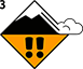 Avalanche Risk Level 3 Flag