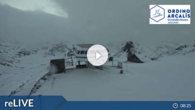 WebCam showing current Snow conditions in Ordino-Arcalís