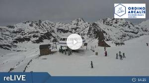 WebCam showing current Snow conditions in Ordino-Arcalís, ©wtvthmb.feratel.com