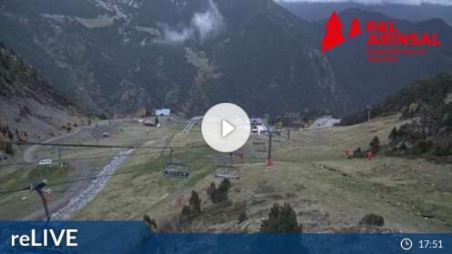 WebCam showing current Snow conditions in Pal-Arinsal