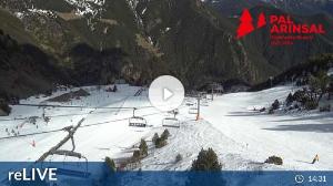 WebCam showing current Snow conditions in Pal-Arinsal, ©wtvthmb.feratel.com