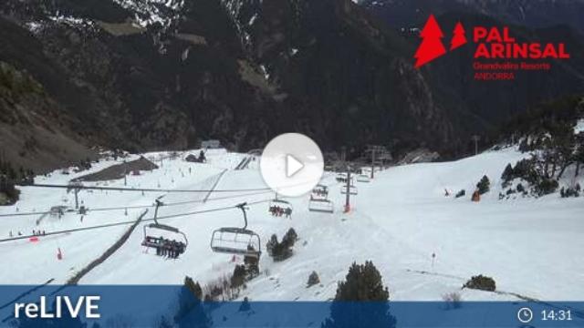 WebCam showing current Snow conditions in Pal-Arinsal