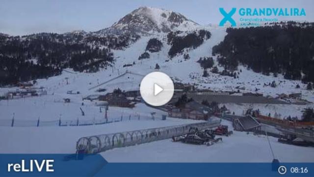 WebCam showing current Snow conditions in Pas de la Casa / Grau Roig