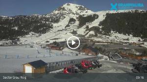 WebCam showing current Snow conditions in Pas de la Casa / Grau Roig, &copy;wtvthmb.feratel.com