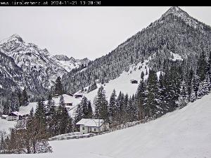 WebCam showing current Snow conditions in Bach, ©www.hochvogel.at