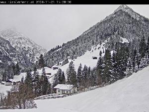 WebCam showing current Snow conditions in Bach, ©www.hochvogel.at