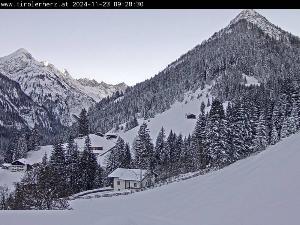 WebCam showing current Snow conditions in Bach, ©www.hochvogel.at