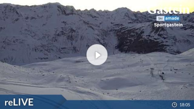 WebCam showing current Snow conditions in Bad Gastein