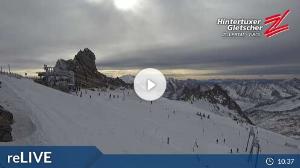 WebCam showing current Snow conditions in Hintertux, ©wtvthmb.feratel.com