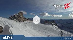 WebCam showing current Snow conditions in Hintertux, ©wtvthmb.feratel.com