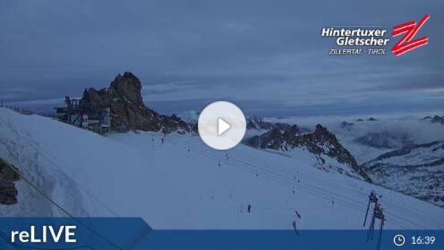 WebCam showing current Snow conditions in Hintertux