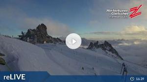 WebCam showing current Snow conditions in Hintertux, ©wtvthmb.feratel.com