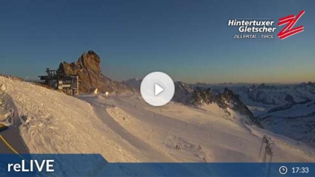 WebCam showing current Snow conditions in Hintertux