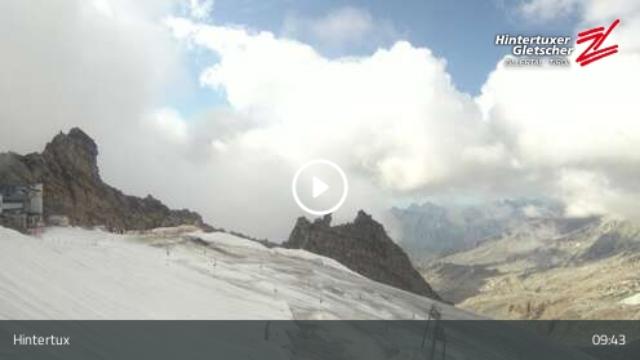 WebCam showing current Snow conditions in Hintertux