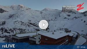 WebCam showing current Snow conditions in Hintertux, ©wtvthmb.feratel.com