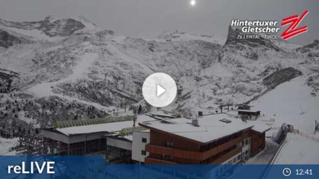 WebCam showing current Snow conditions in Hintertux