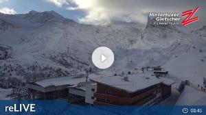 WebCam showing current Snow conditions in Hintertux, ©wtvthmb.feratel.com