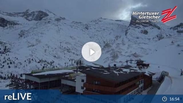 WebCam showing current Snow conditions in Hintertux