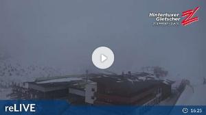 WebCam showing current Snow conditions in Hintertux, ©wtvthmb.feratel.com