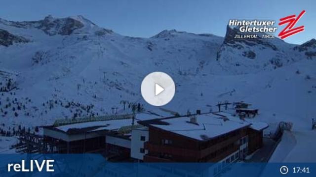 WebCam showing current Snow conditions in Hintertux