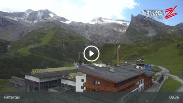 WebCam showing current Snow conditions in Hintertux