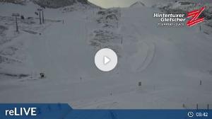 WebCam showing current Snow conditions in Hintertux, ©wtvthmb.feratel.com