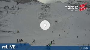 WebCam showing current Snow conditions in Hintertux, ©wtvthmb.feratel.com