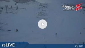 WebCam showing current Snow conditions in Hintertux, ©wtvthmb.feratel.com