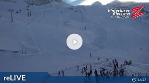 WebCam showing current Snow conditions in Hintertux, ©wtvthmb.feratel.com