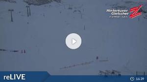 WebCam showing current Snow conditions in Hintertux, ©wtvthmb.feratel.com