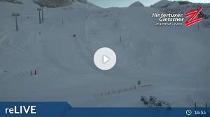 WebCam showing current Snow conditions in Hintertux, ©wtvthmb.feratel.com