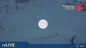 WebCam showing current Snow conditions in Hintertux, ©wtvthmb.feratel.com