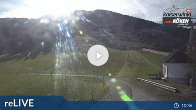 WebCam showing current Snow conditions in Kössen