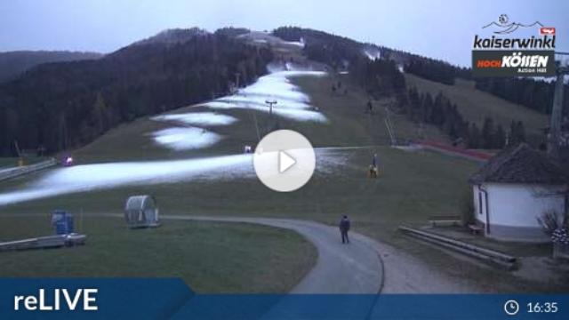 WebCam showing current Snow conditions in Kössen