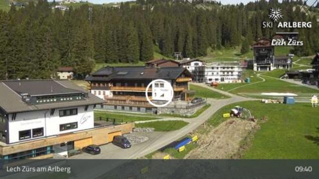 WebCam showing current Snow conditions in Lech