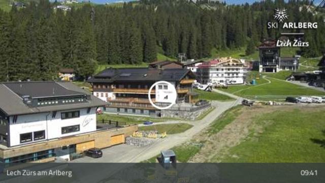 WebCam showing current Snow conditions in Lech
