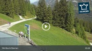 WebCam showing current Snow conditions in Mühlbach am Hochkönig, &copy;wtvthmb.feratel.com